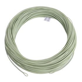 Kylebooker WF3F-WF8F WITH WELDED LOOP Fish Line Weight Forward FLOATING 100FT Fly Fishing Line (Color: Moss Green, Line Number: WF7F)